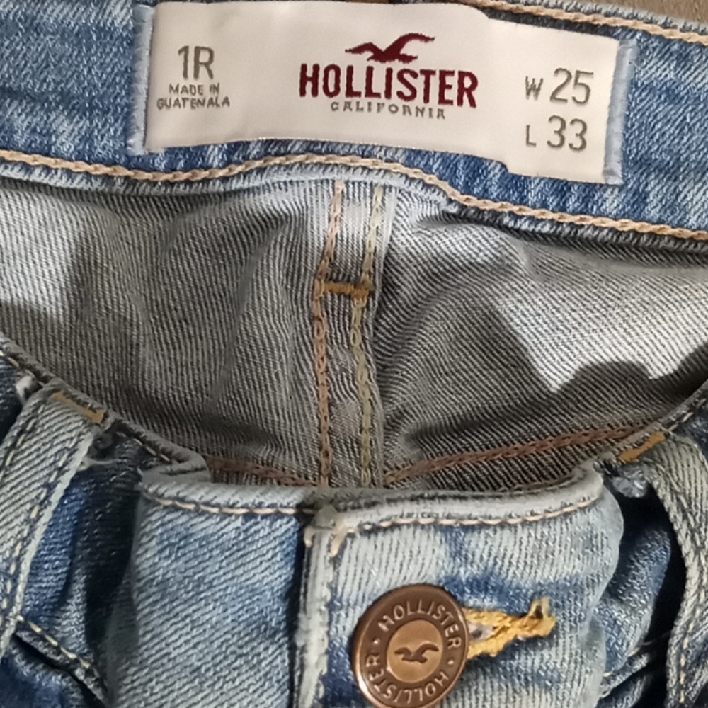 Hollister women's sz 1R distressed jeans (961) - Picture 7 of 9